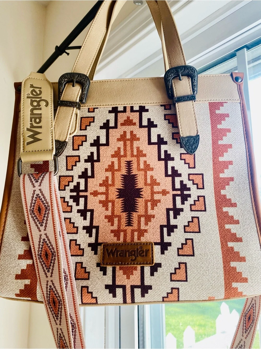 Wrangler Aztec Print Tote Bag